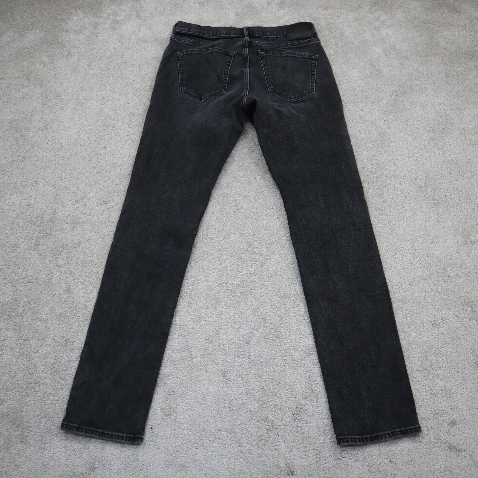 Abercrombie & Fitch Mens Skinny Leg Jeans Stretch Low Rise Black Size W30XL32