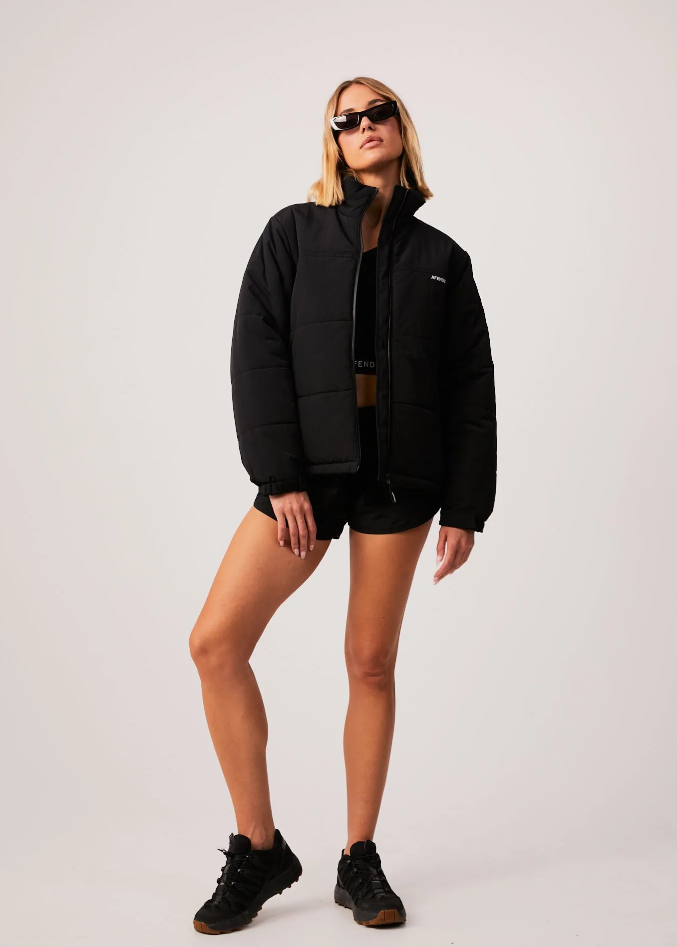 AFENDS Unisex Pala - Unisex Puffer Jacket - Black