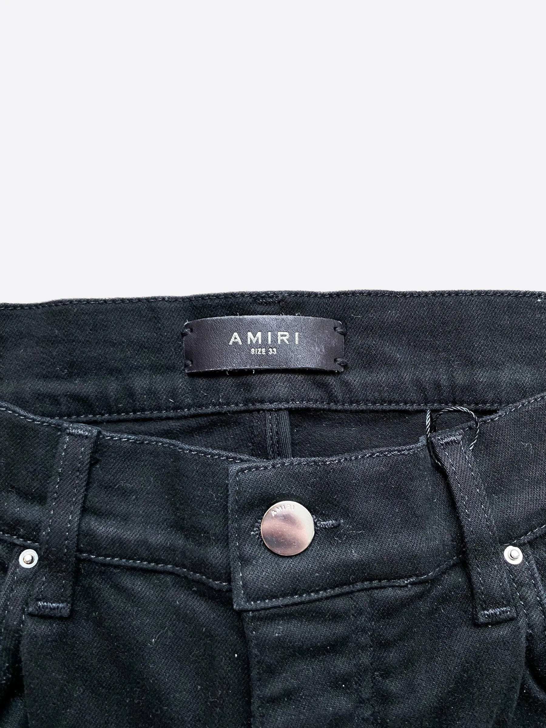 Amiri Black & Brown Distressed MX1 Jeans