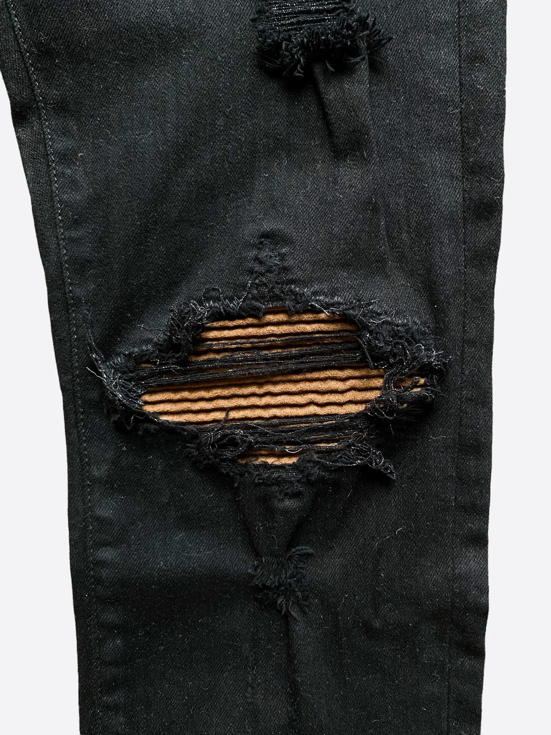 Amiri Black & Brown Distressed MX1 Jeans