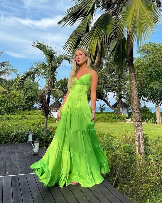 Apple Green Prom Dresses Long Evening Dresses      fg2169