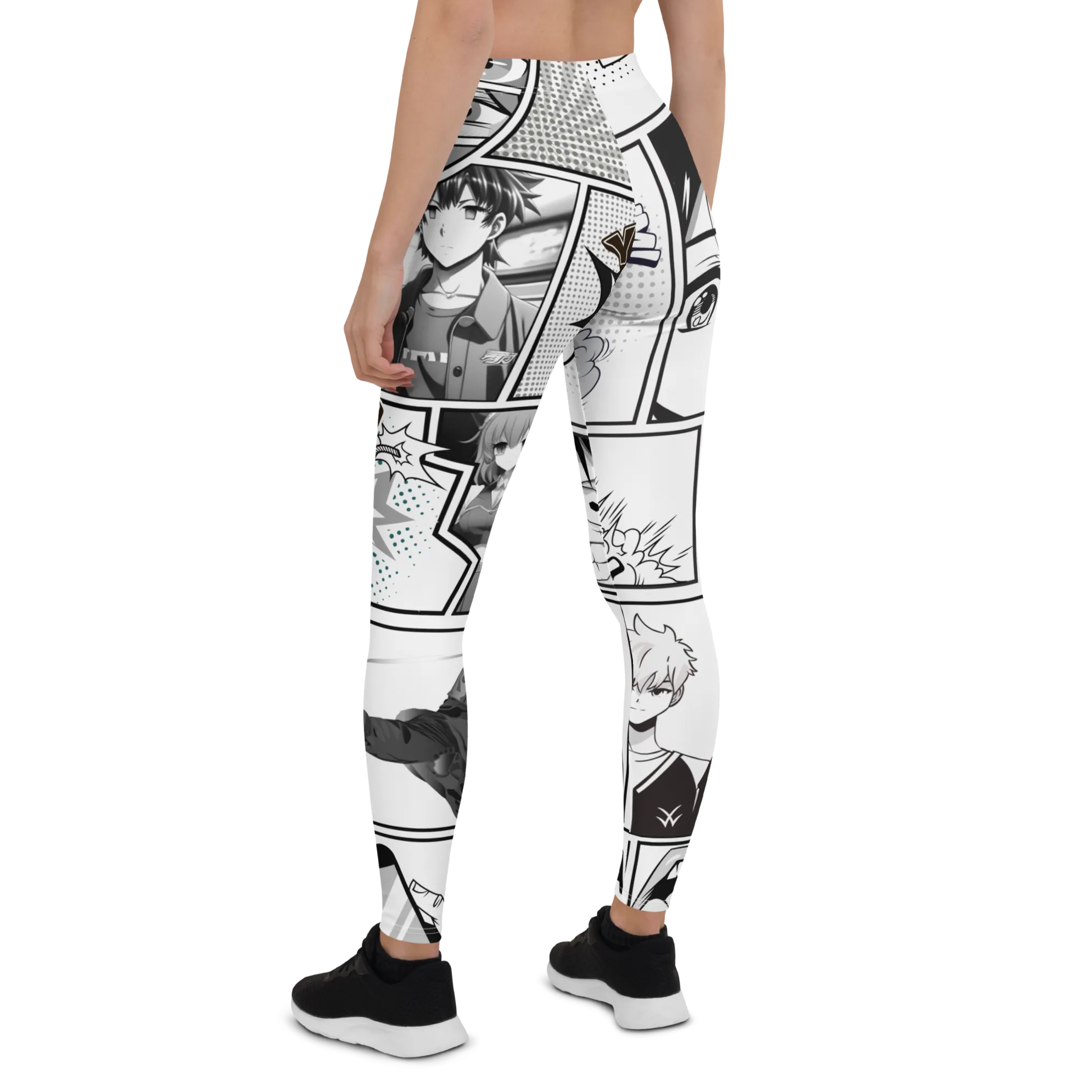 Black and White Comic Leggings