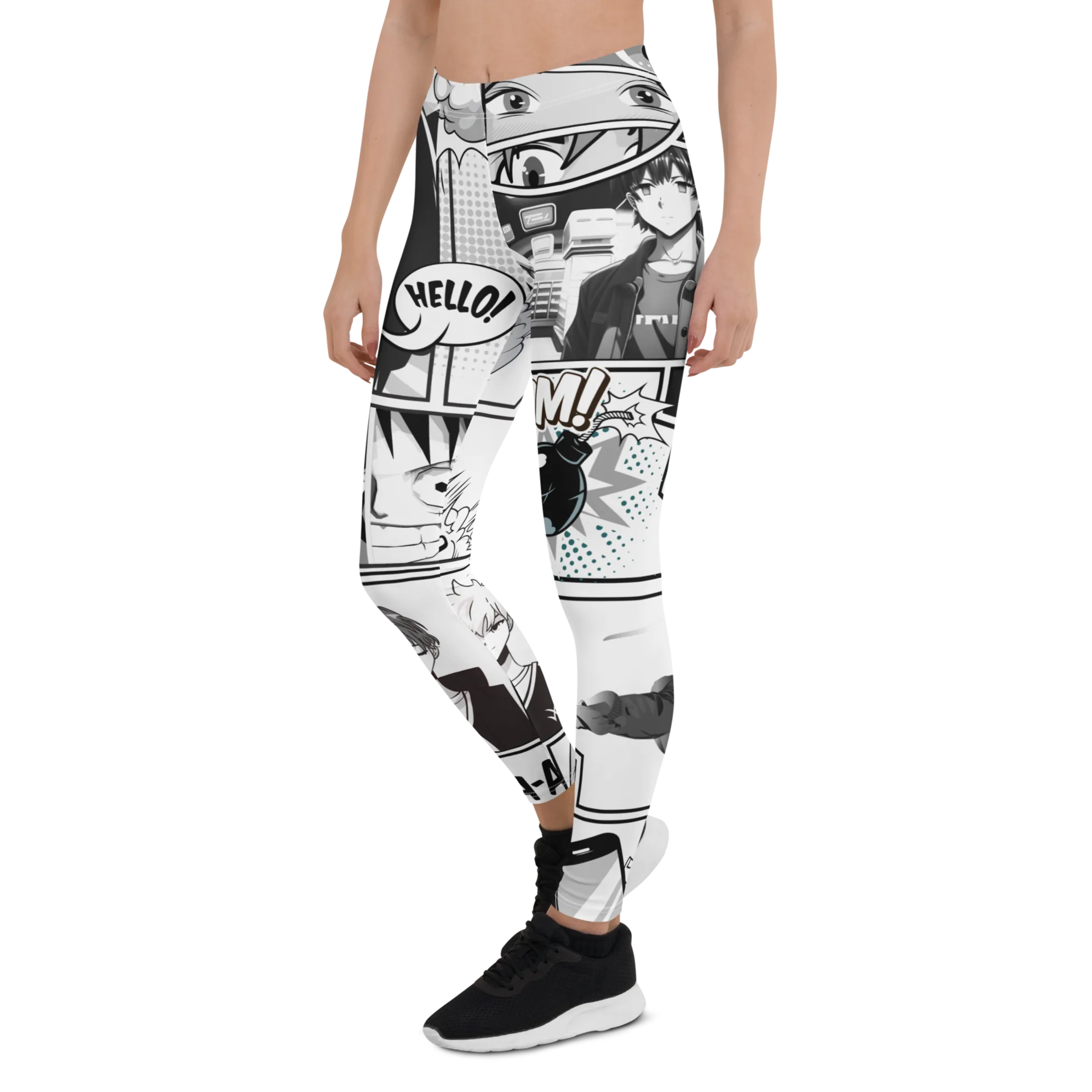 Black and White Comic Leggings