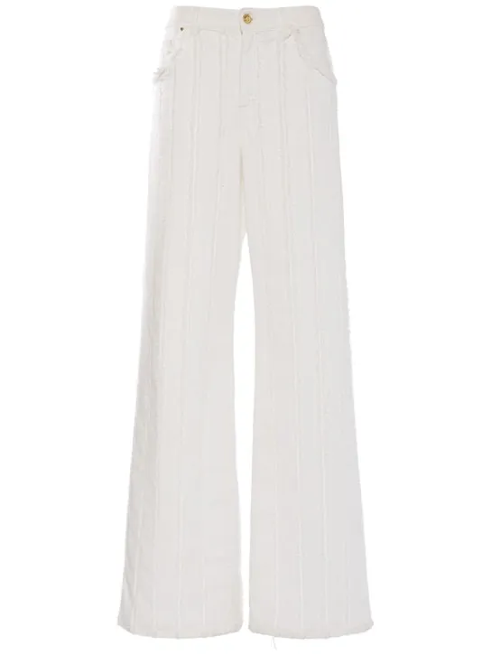 Blumarine   Cotton denim wide jeans 