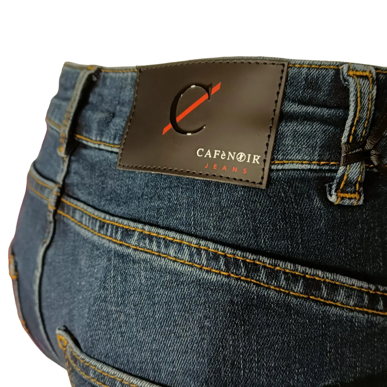 CafèNoir pantalone jeans da donna svasato e corto c7 JJ1019 B009 indaco