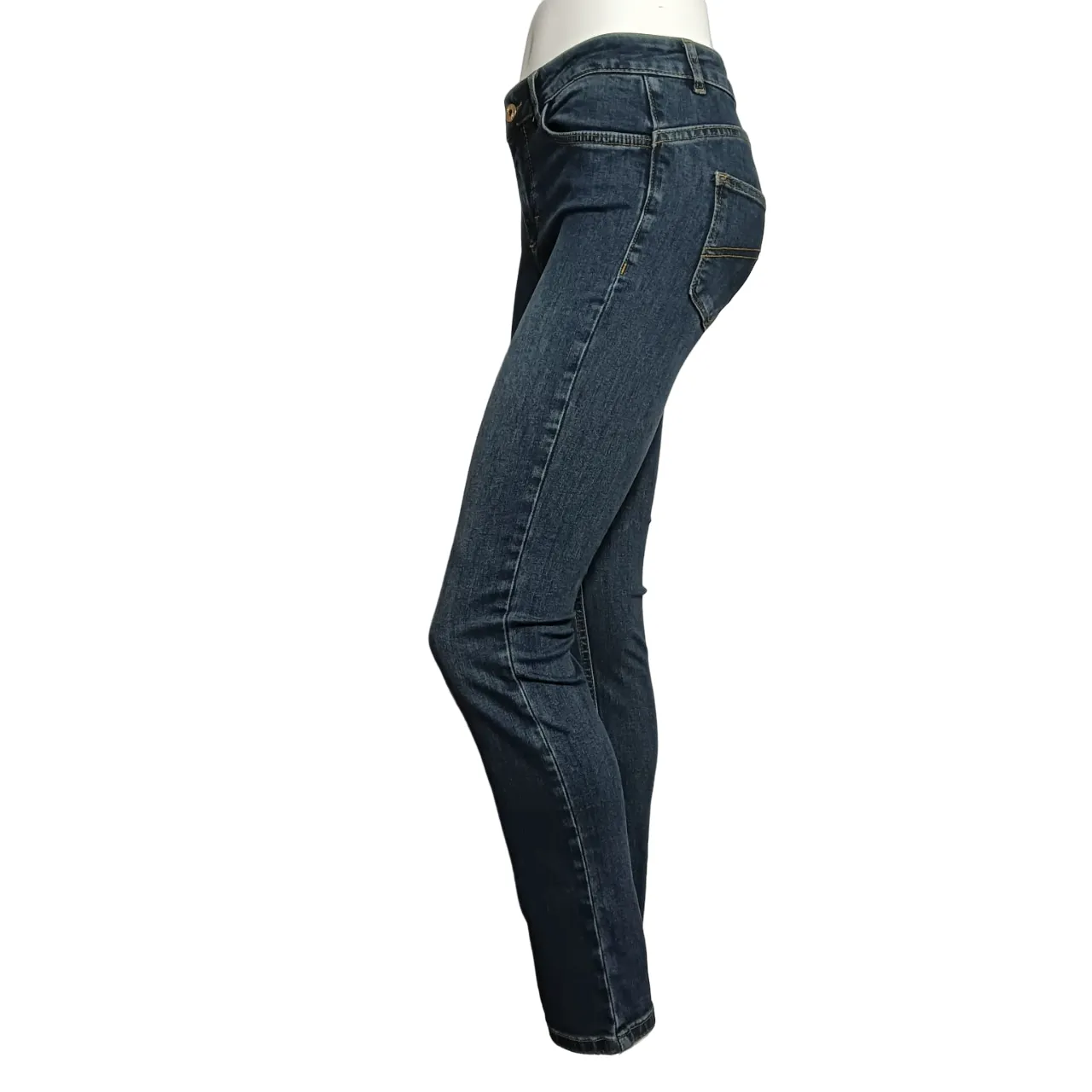 CafèNoir pantalone jeans da donna svasato e corto c7 JJ1019 B009 indaco