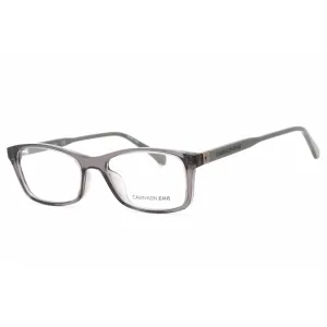 Calvin Klein Jeans Women's Eyeglasses - Crystal Charcoal Rectangular | CKJ19523 006