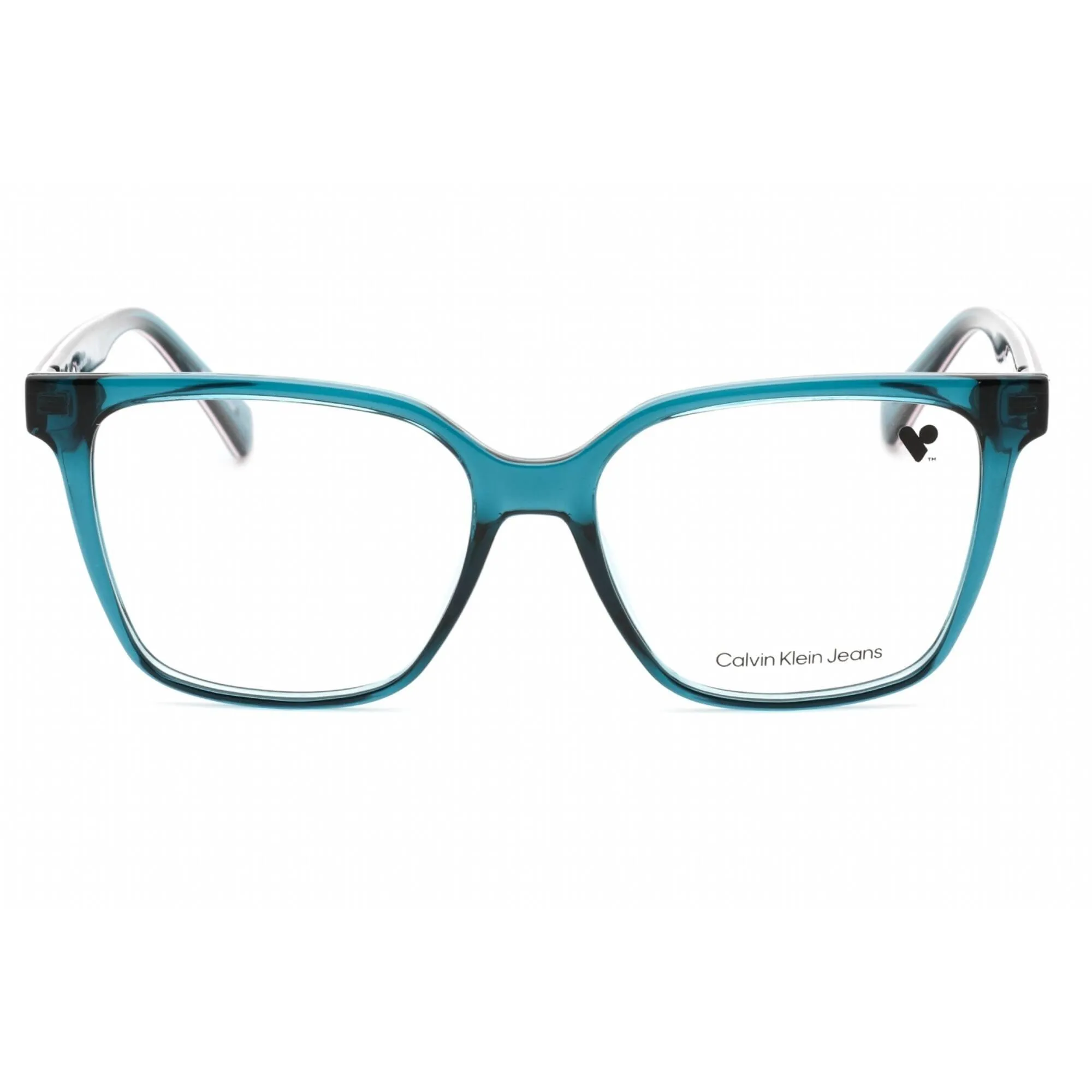 Calvin Klein Jeans Women's Eyeglasses - Petrol Square Plastic Frame | CKJ21639 432