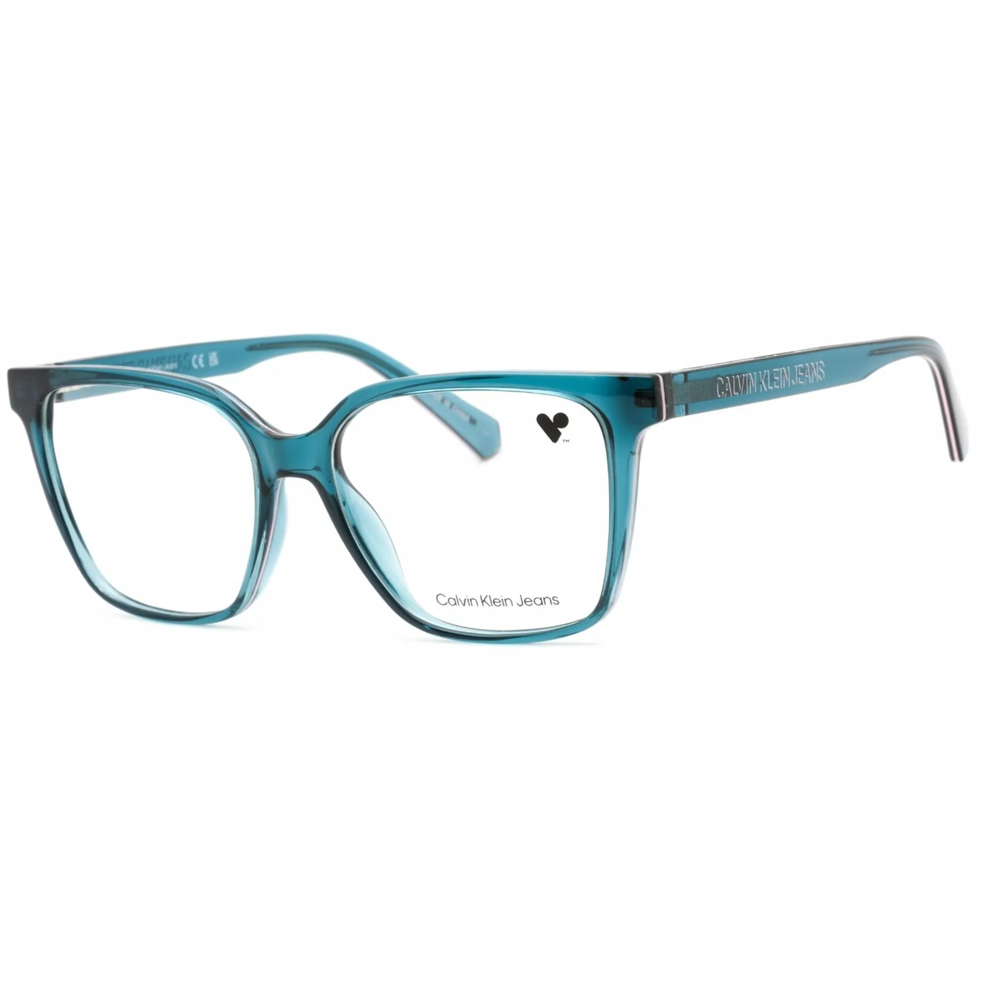 Calvin Klein Jeans Women's Eyeglasses - Petrol Square Plastic Frame | CKJ21639 432