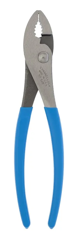 CHANNELLOCK 528 Slip Joint Plier, 8 in OAL, Blue Handle, Comfort-Grip Handle, 0.99 in L Jaw :EA: QUANTITY: 1