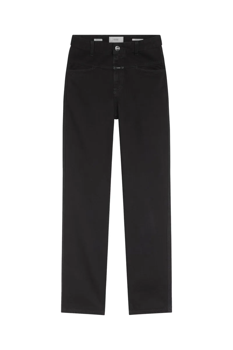 Closed - Jean Relaxed En Coton Biologique Et Lin - Noir - Femme