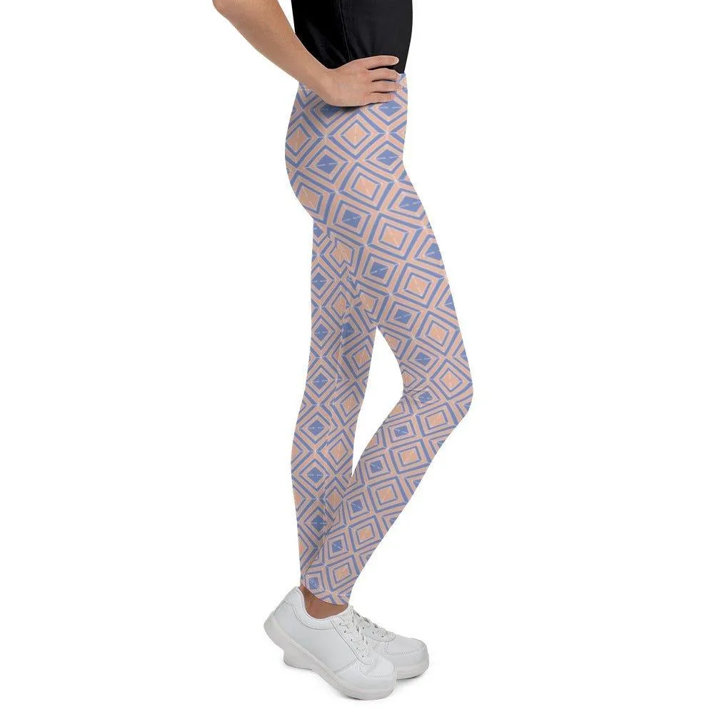 Diamond Patterned Youth Leggings