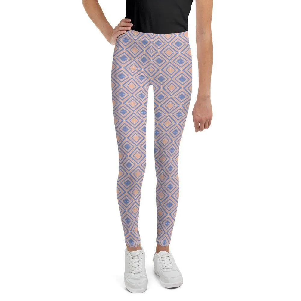 Diamond Patterned Youth Leggings