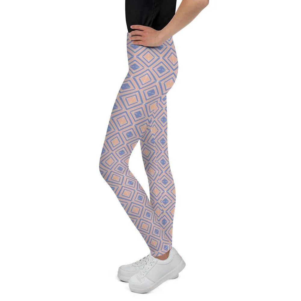 Diamond Patterned Youth Leggings