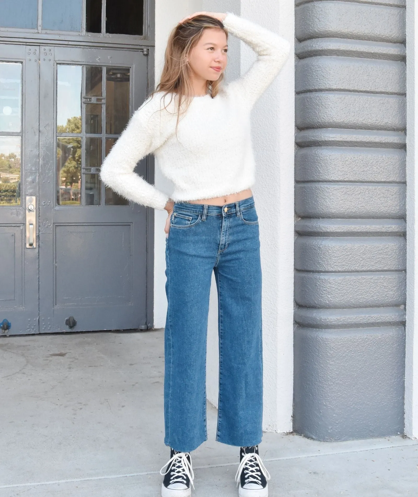 DL1961 Girls Lily Adams Wide Leg Jeans