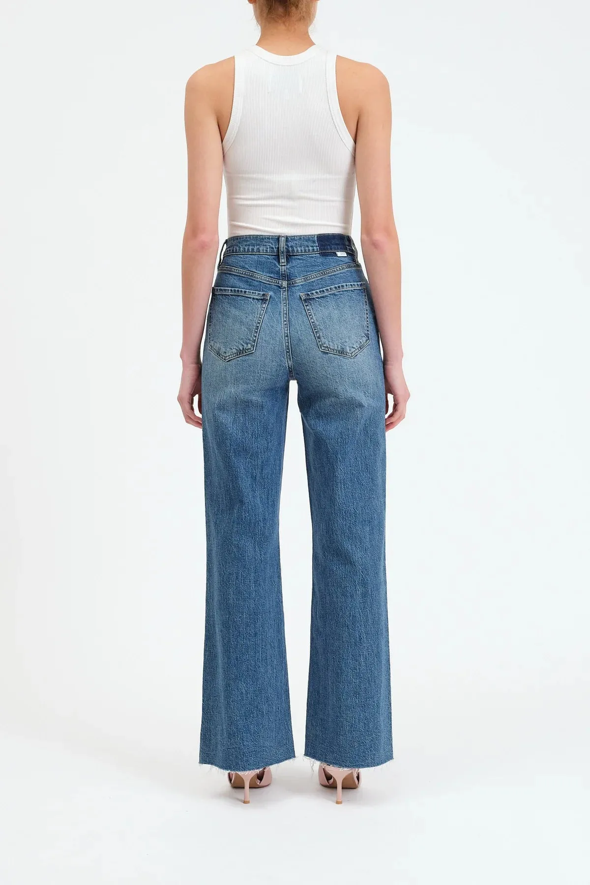 FAR OUT HIGH RISE WIDE LEG JEANS