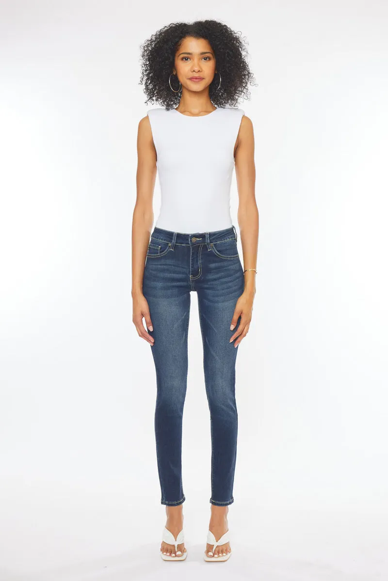 Francesca Mid Rise Super Skinny Jeans