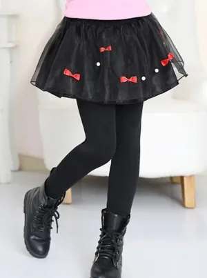 Girls Casual Skirted Tutu Leggings