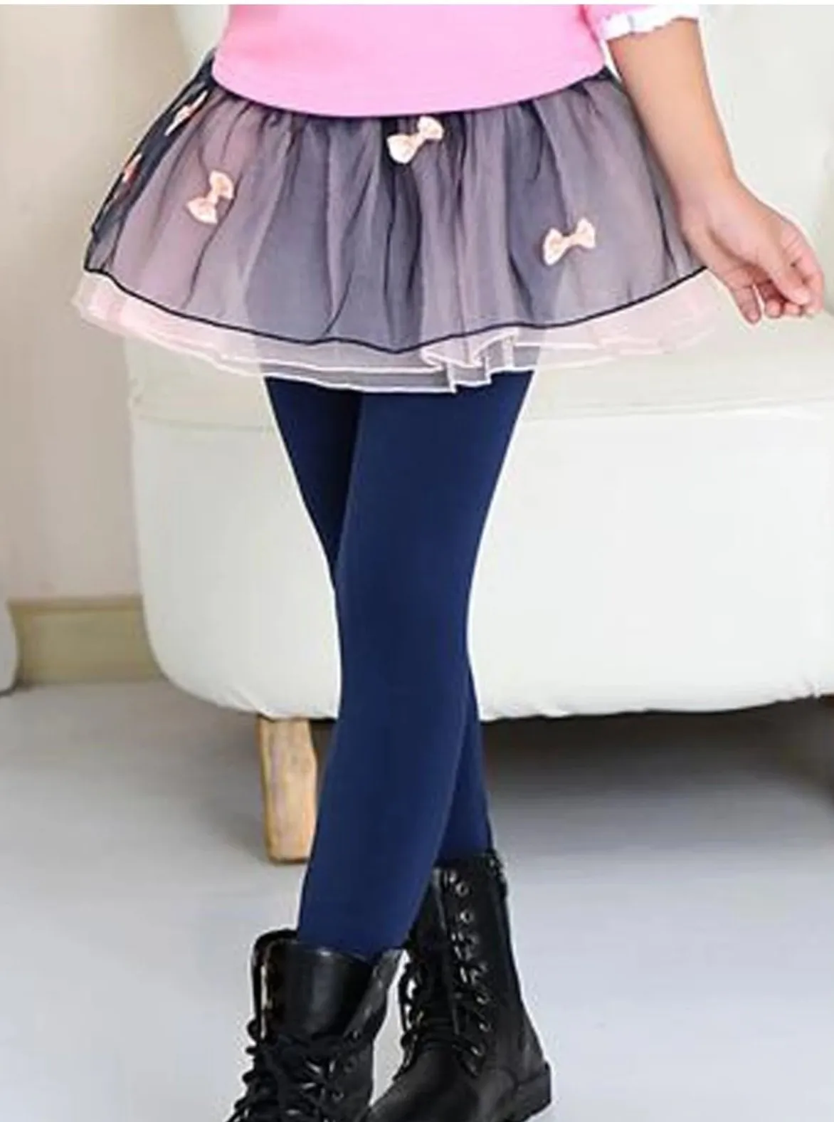 Girls Casual Skirted Tutu Leggings