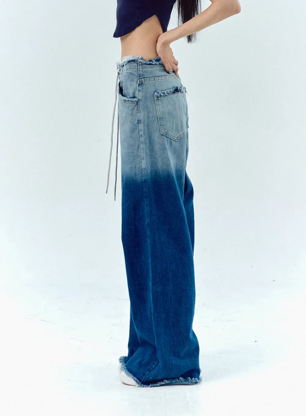 Gradient Wide Jeans IU329