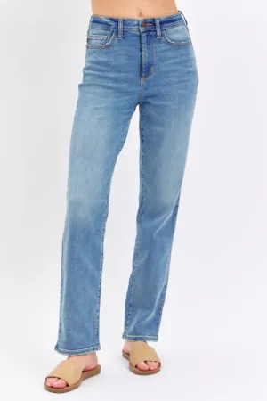 Henley - High Waist Straight Jeans - Judy Blue - Exclusively Online