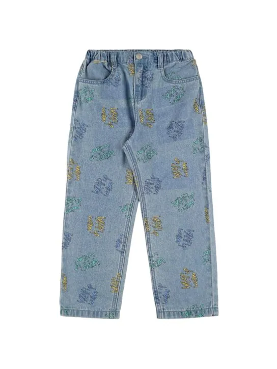 Jellymallow   Printed cotton jeans 