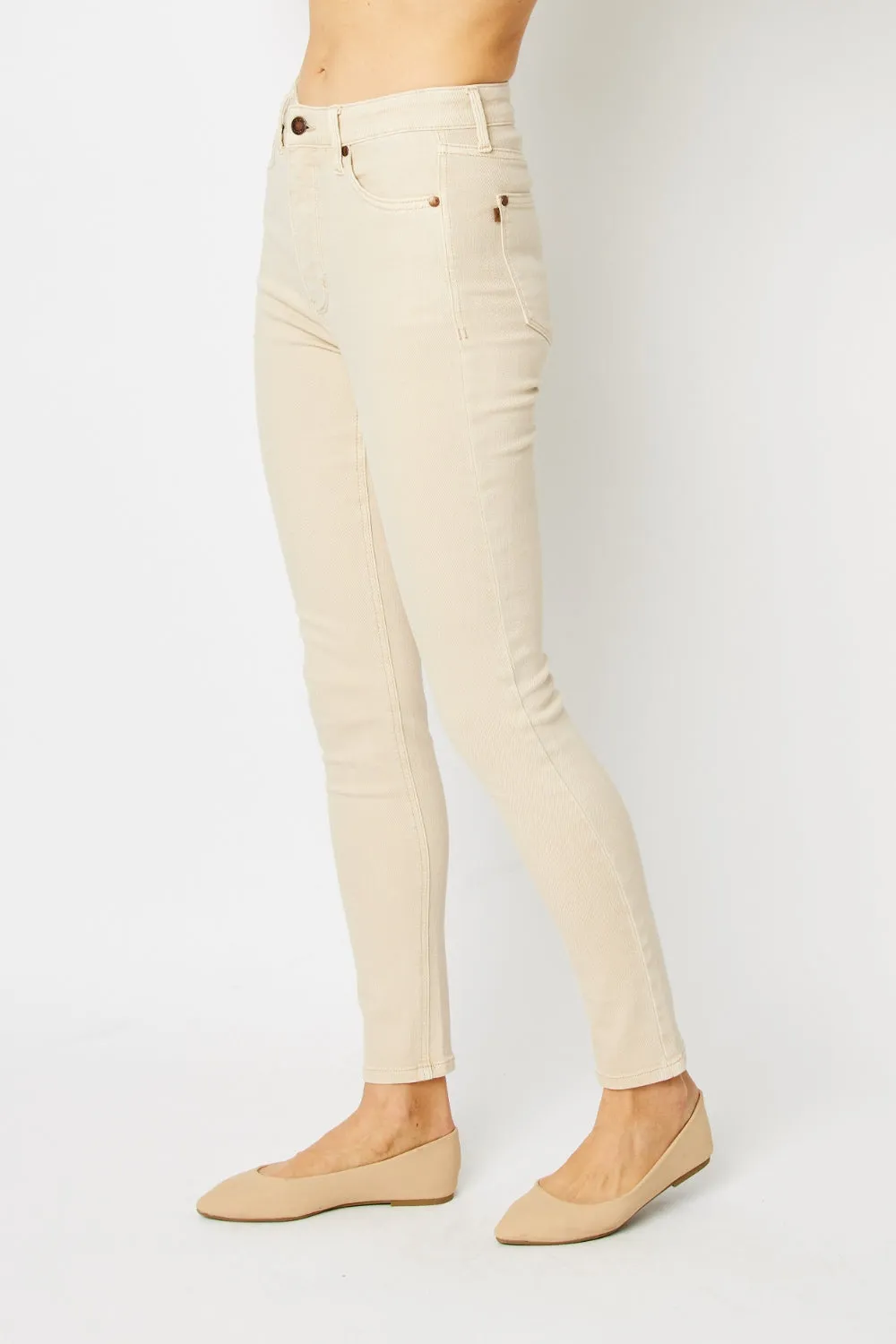 Judy Blue Full Size Garment Dyed Tummy Control Skinny Jeans | High-Rise, Flattering Fit