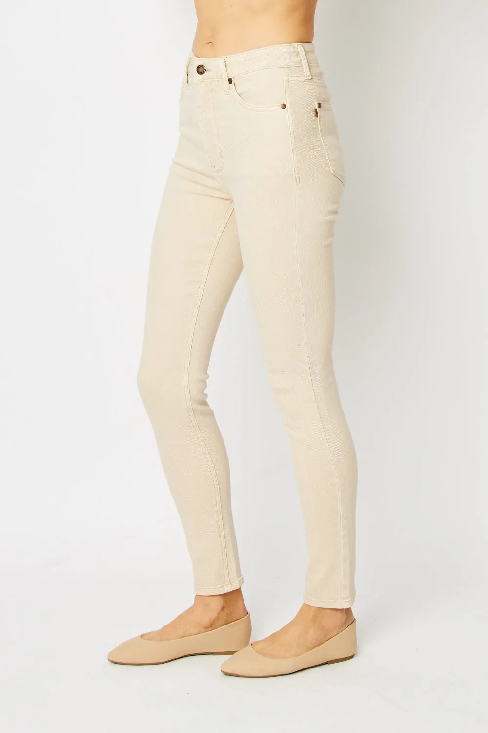 Judy Blue Full Size Garment Dyed Tummy Control Skinny Jeans | High-Rise, Flattering Fit