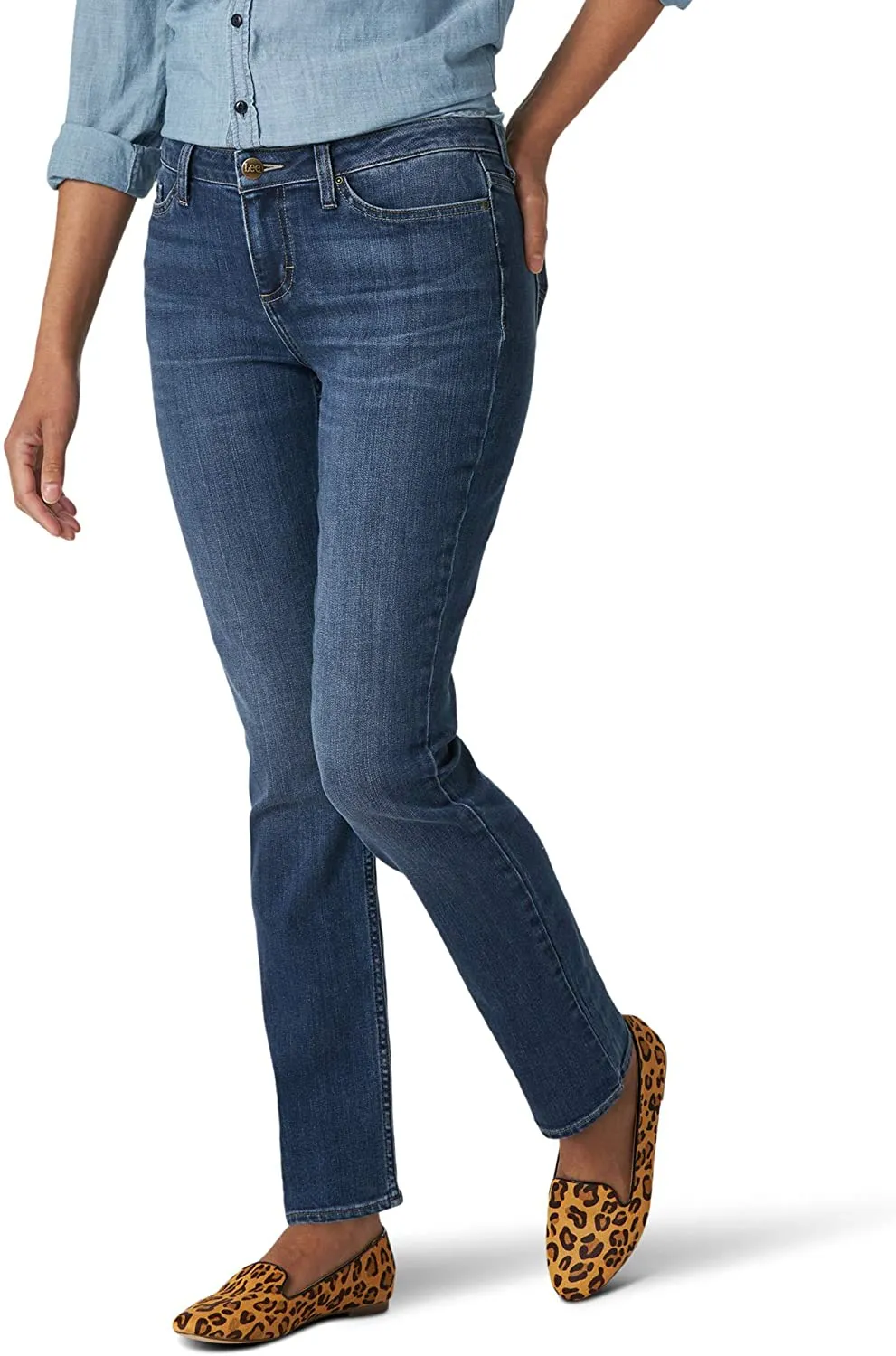 Lee Women's Regular Fit Straight Leg Jean