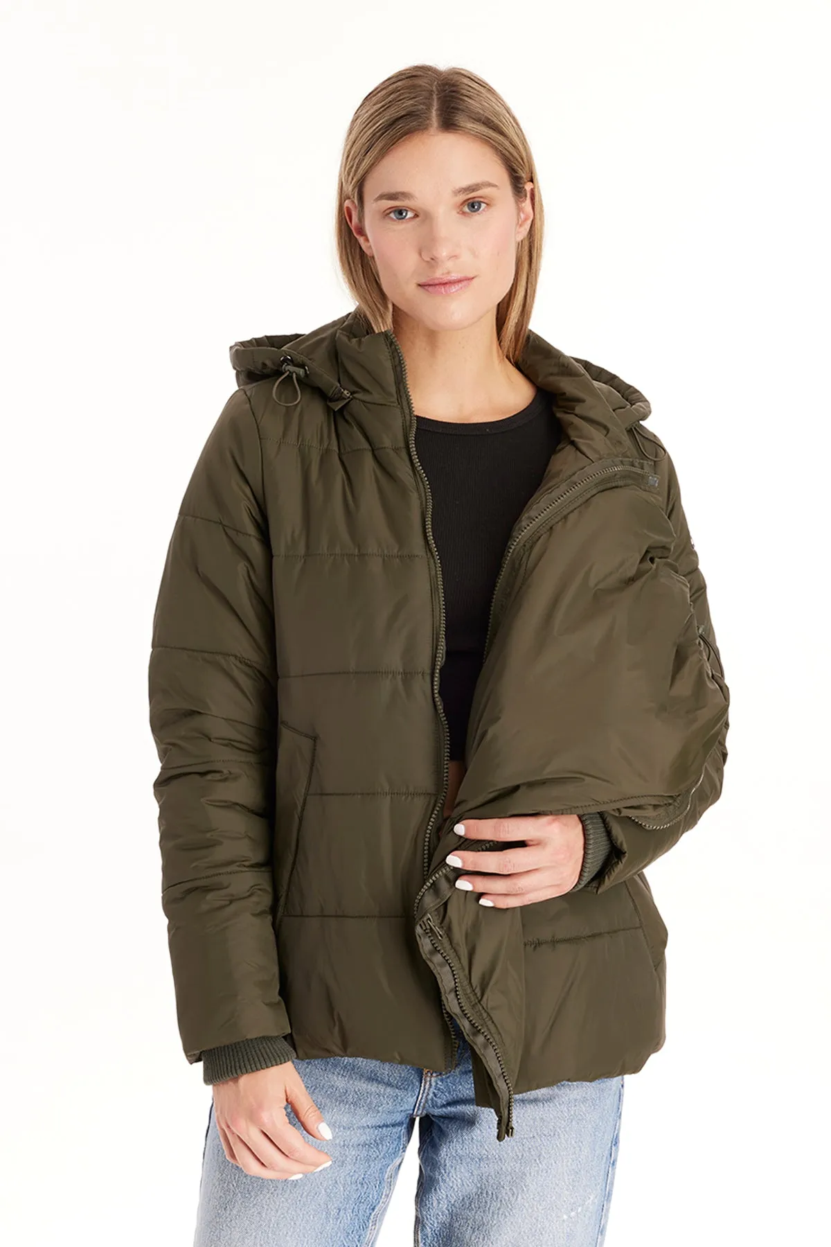 Leia 3in1 Maternity Puffer Jacket Quilted Hybrid