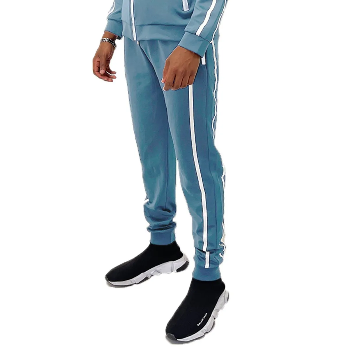 Light Blue Jordan Tape Track Jacket & Jogger Set