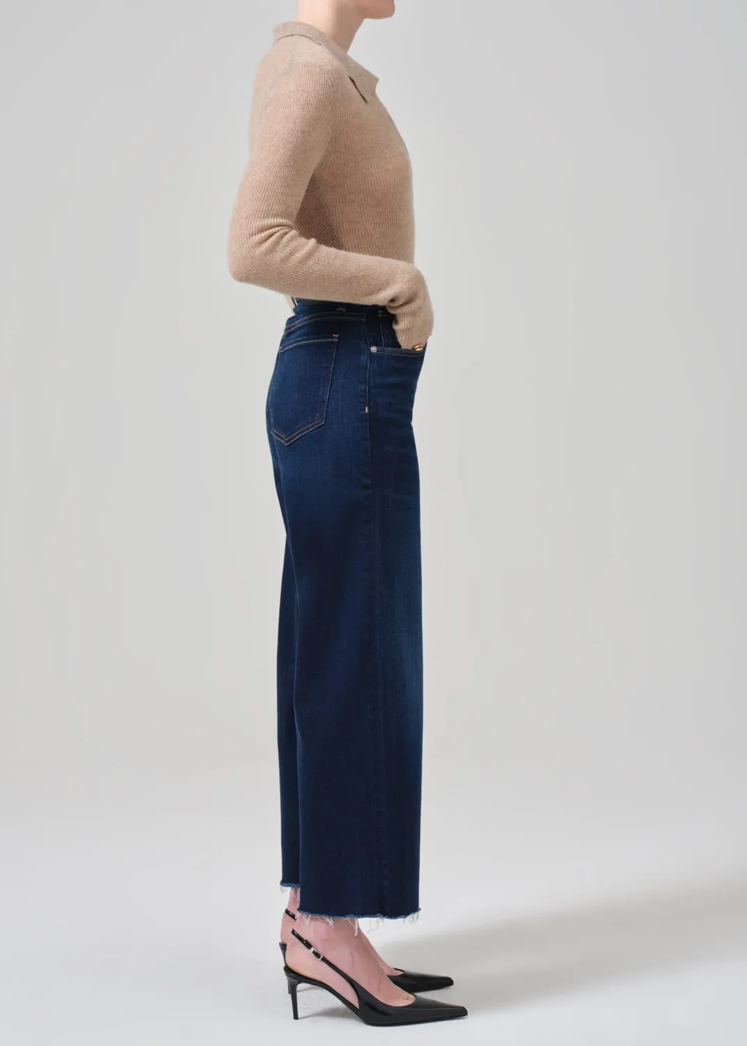 LYRA WIDE LEG CROP IN LOTUS