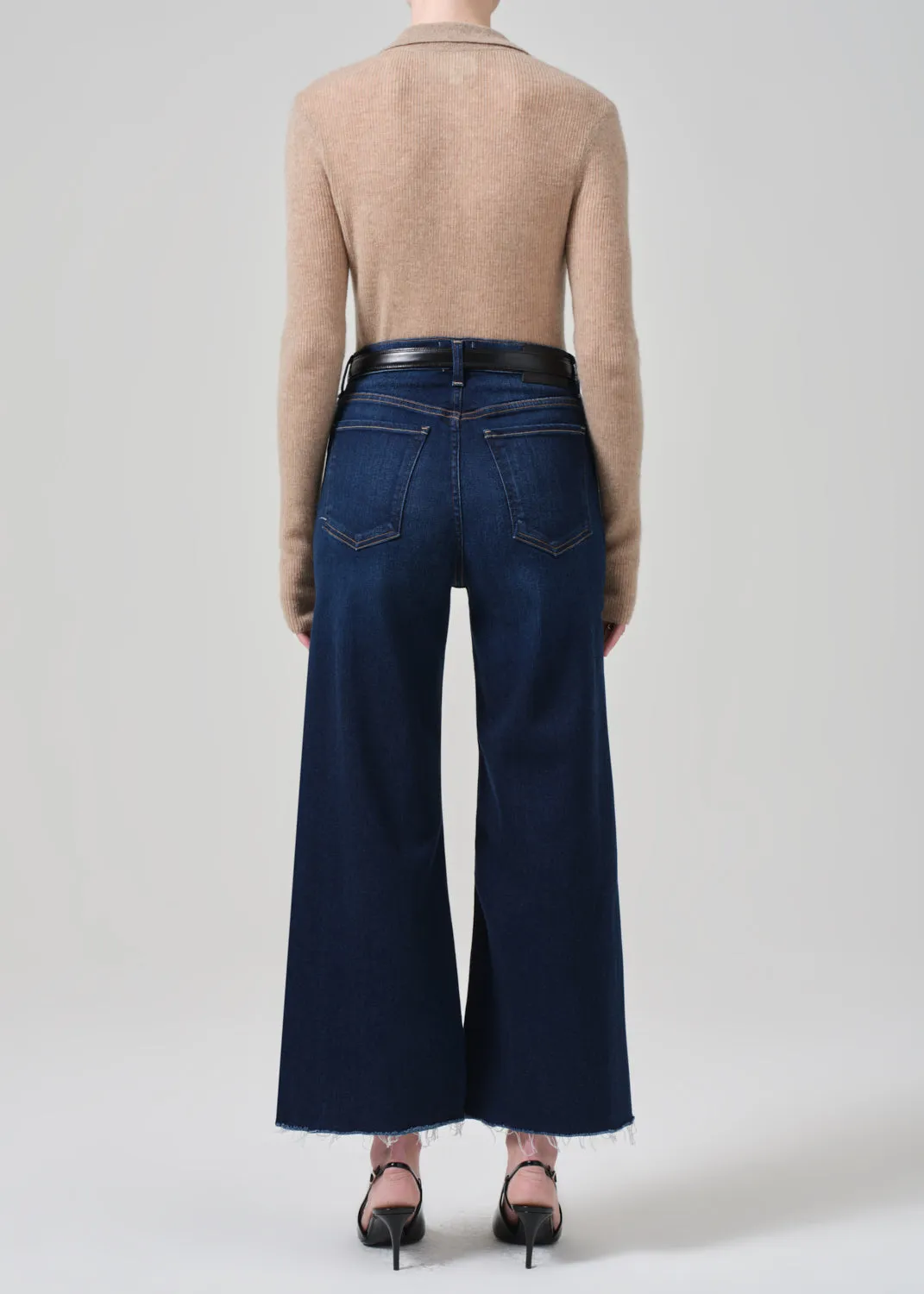 LYRA WIDE LEG CROP IN LOTUS