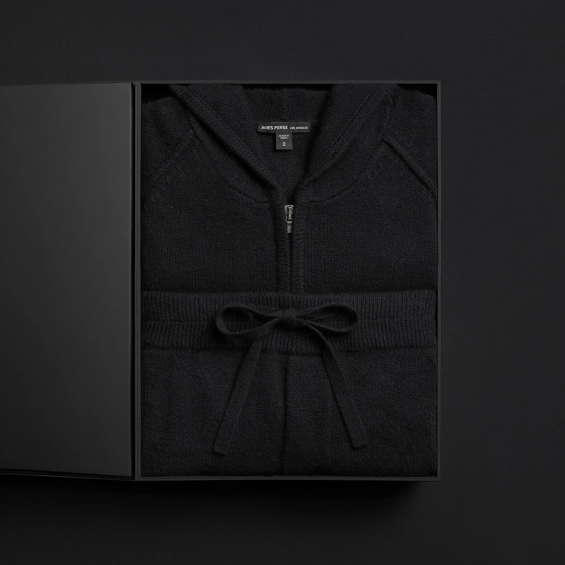 Men's Cashmere Track Suit Gift Set - Black