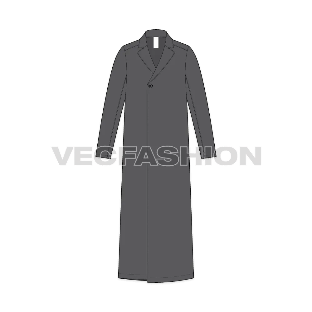 Mens Long Over Coat