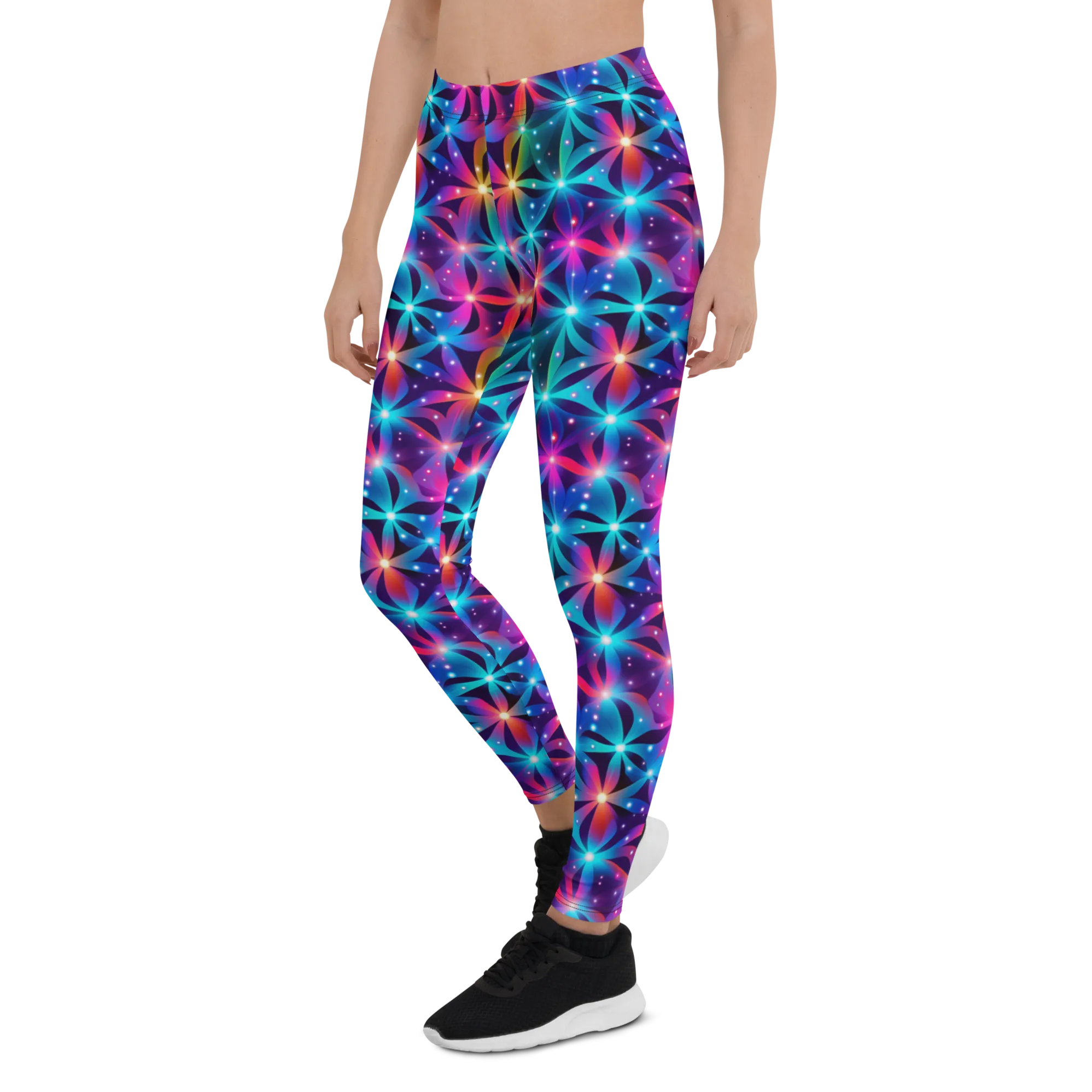 Neon Flower Leggings