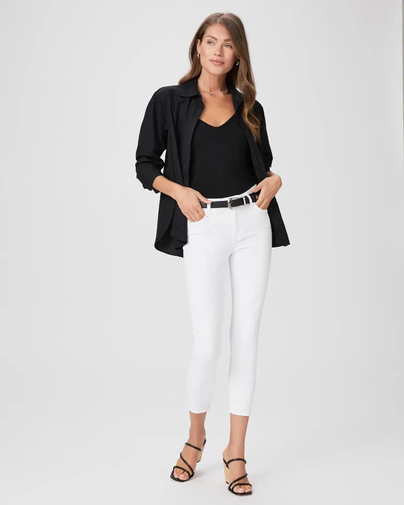 PAIGE Hoxton Crop - Crisp White