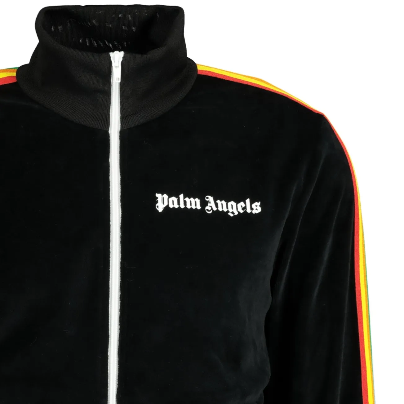 Palm Angels Chenille Track Jacket Black