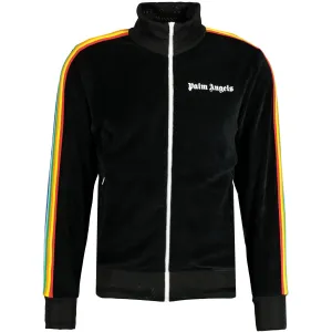 Palm Angels Chenille Track Jacket Black