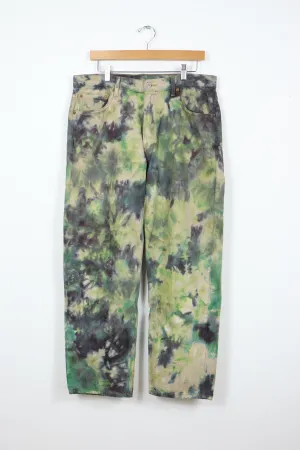 Reworked Levi's 550 Camo Dyed Jeans