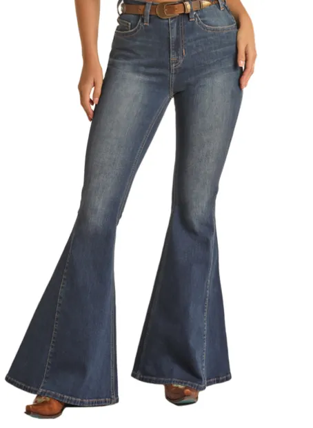 RRWD7HR0SR - Rock&Roll Denim Women's Bell Bottom