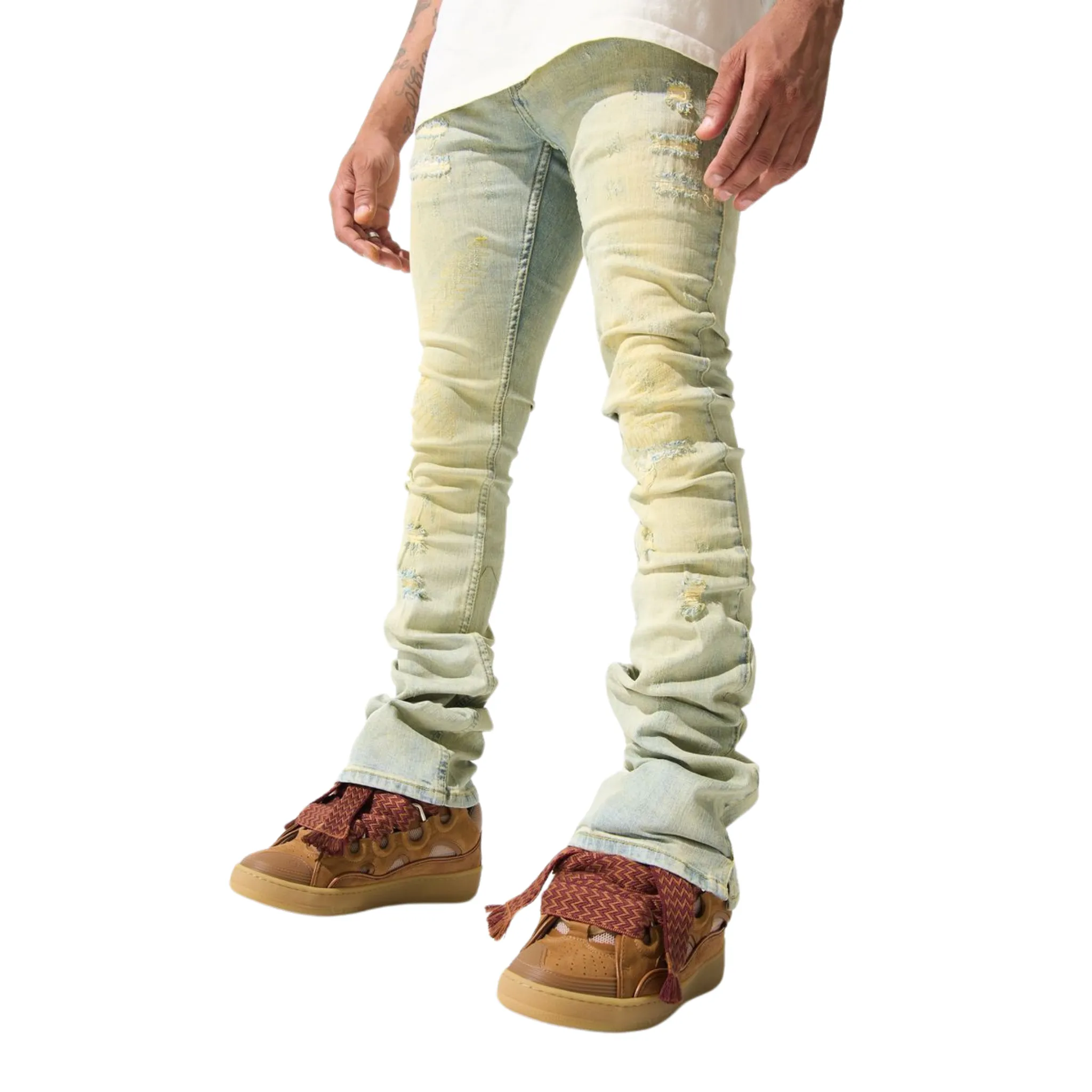 Serenede "Tierra" Stacked Jeans (Earth Blue)