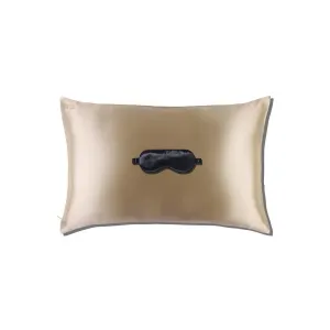 Slip Beauty Sleep Gift Set - Caramel Pillowcase   Black Sleep mask