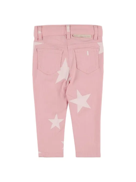 Stella McCartney Kids   Star print organic cotton blend jeans 