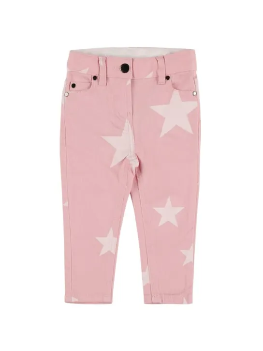 Stella McCartney Kids   Star print organic cotton blend jeans 