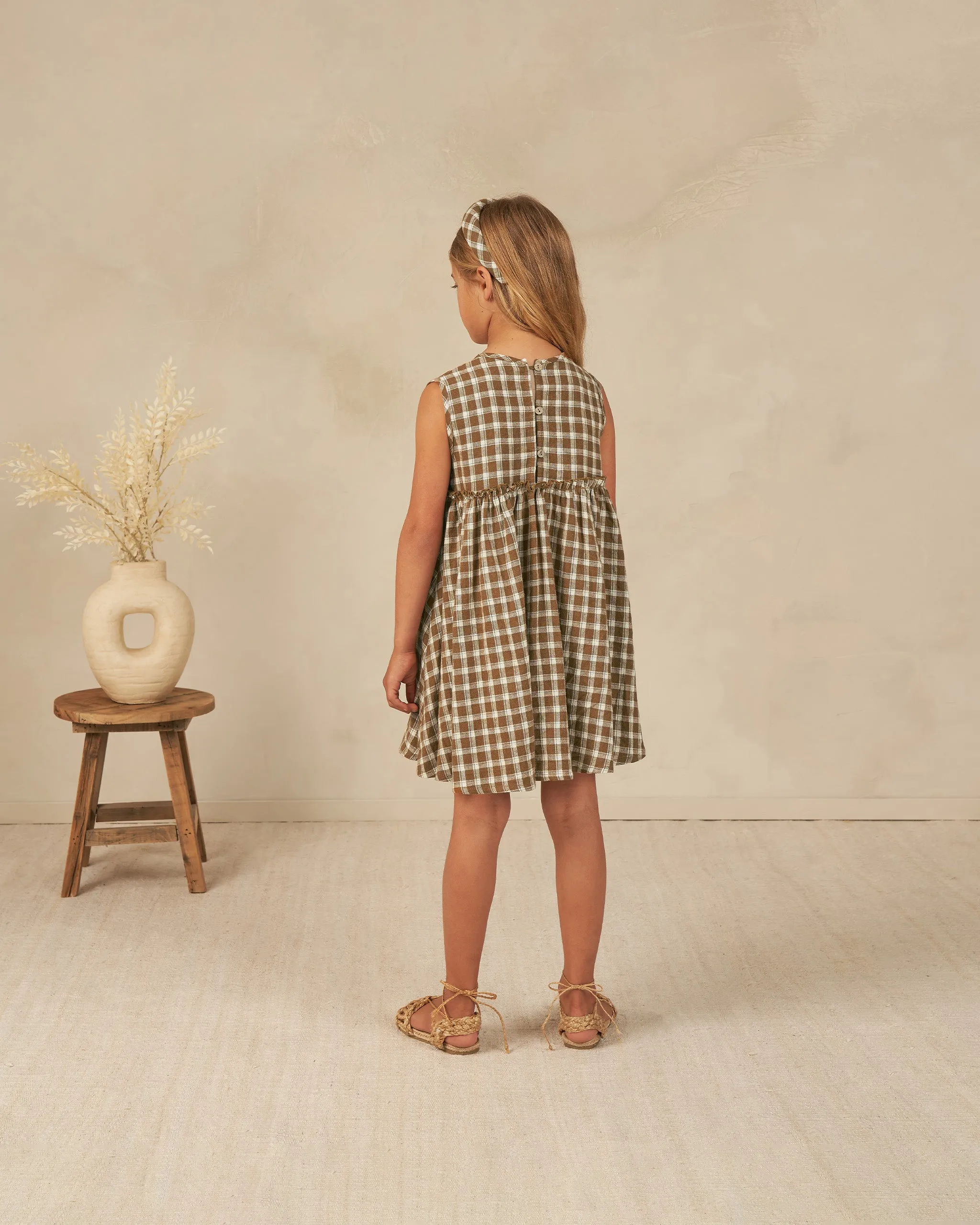 The Harper Dress by Rylee   Cru - Saddle Plaid - KIDS