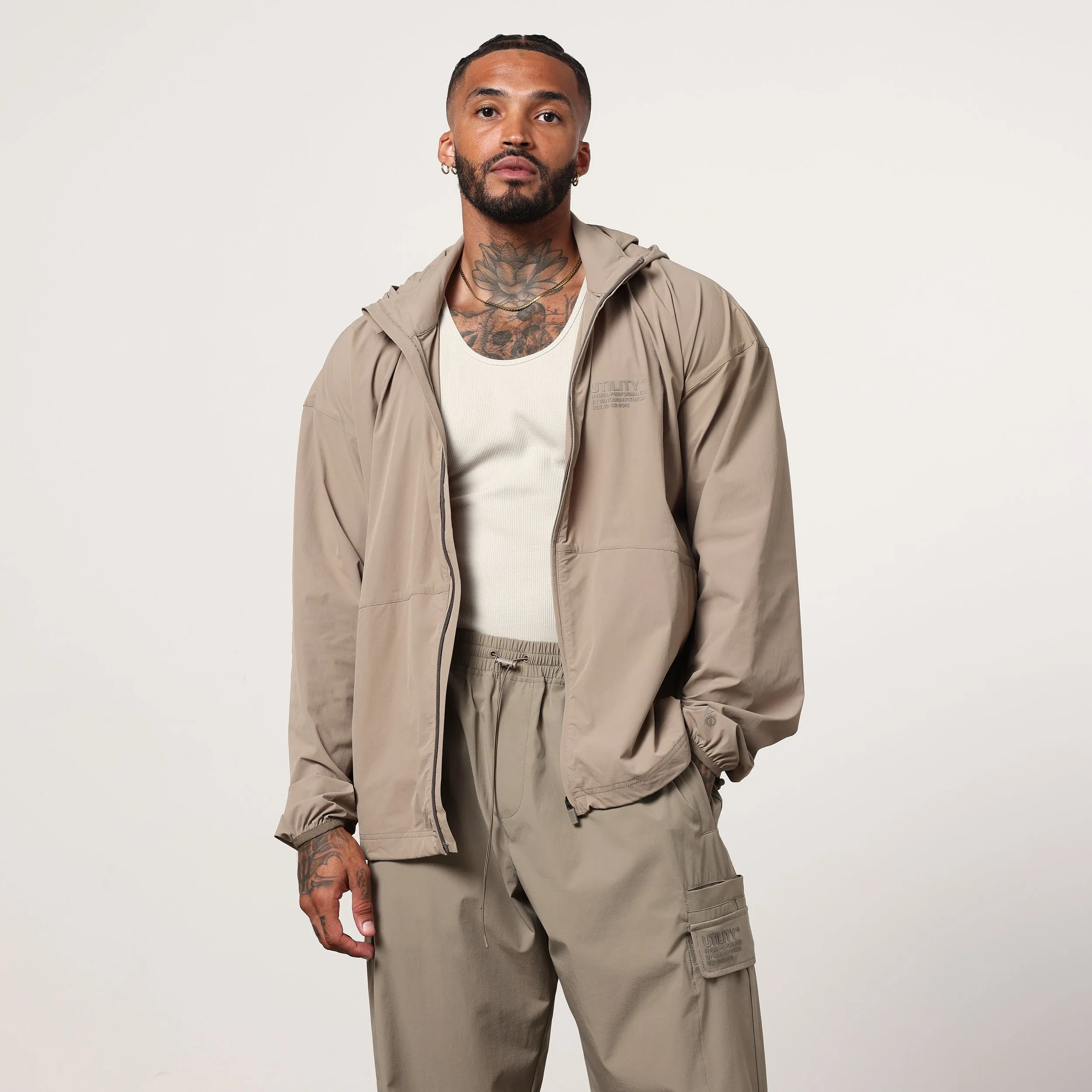 Vanquish Utility Stone Oversized Track Jacket