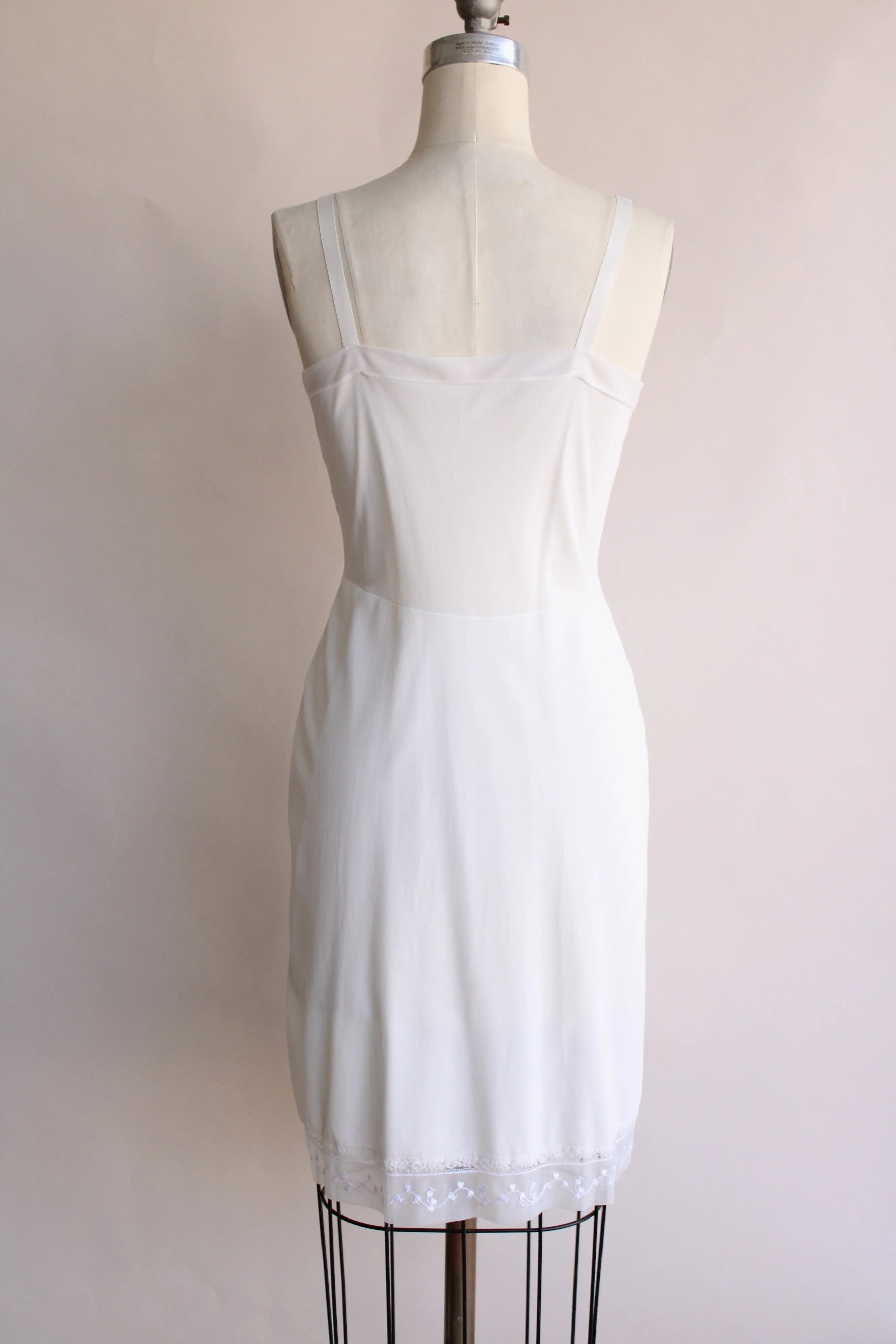 Vintage 1950s 1960s Deena Lingerie White Slip