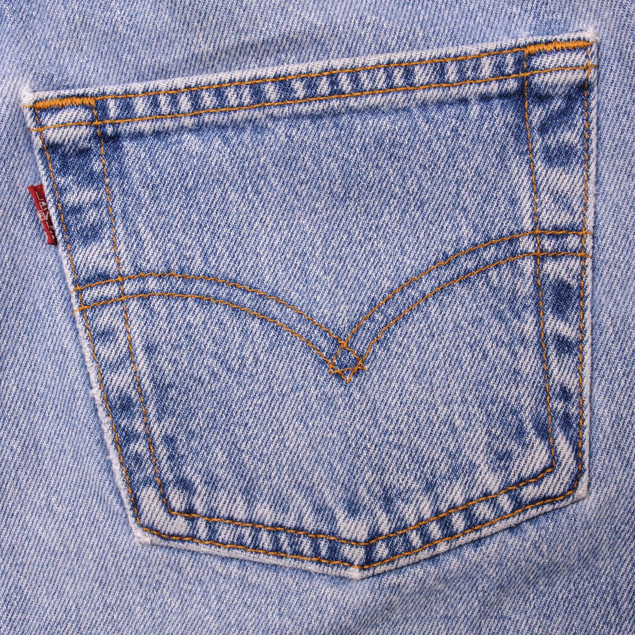 VINTAGE LEVIS 501 JEANS INDIGO 90s SIZE W25 L32 MADE IN USA