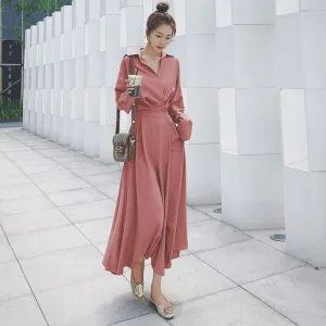 Women Shirt Evening Female Party Dress Long Sleeve Autumn Dress - WD8019